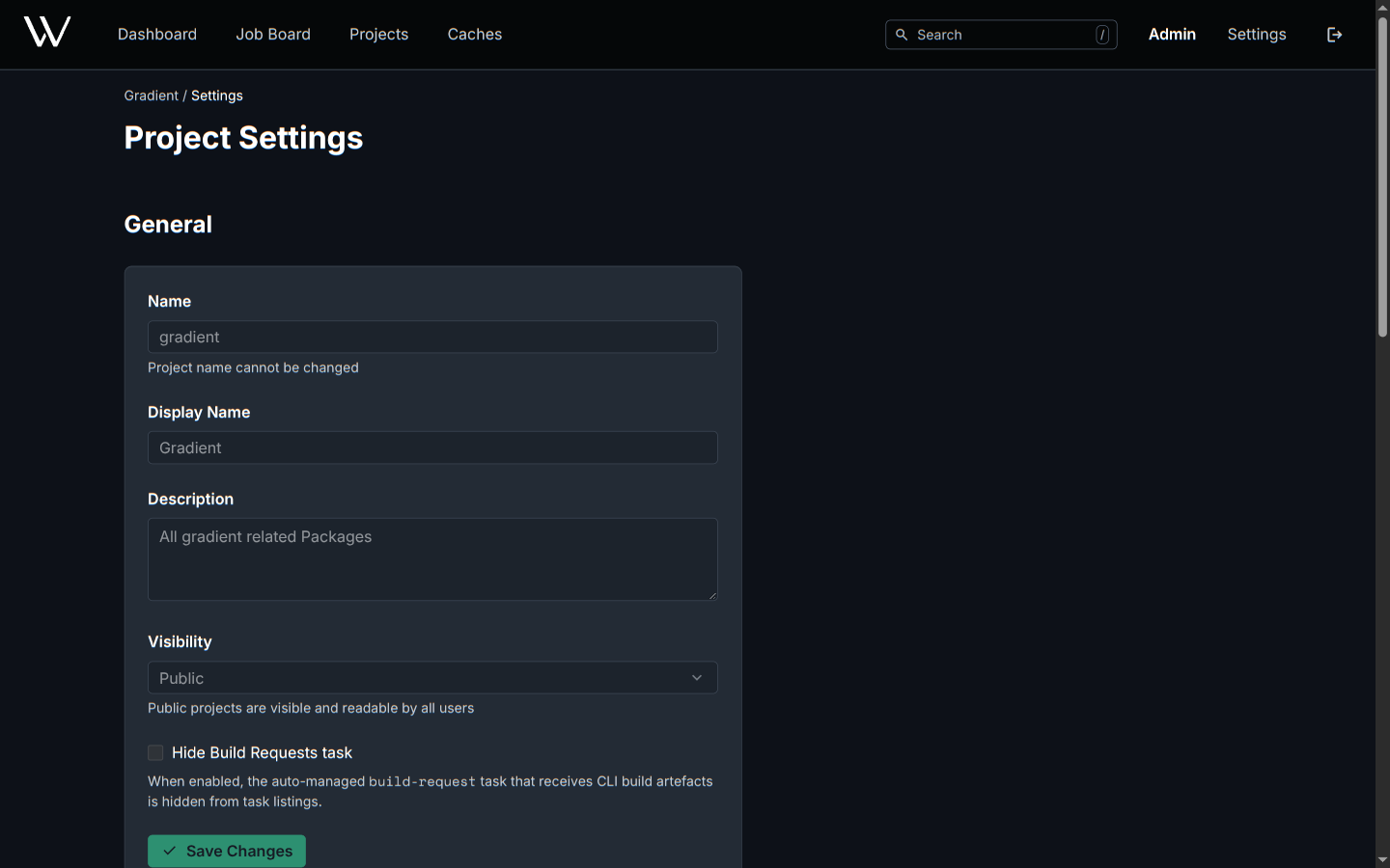 Project Settings